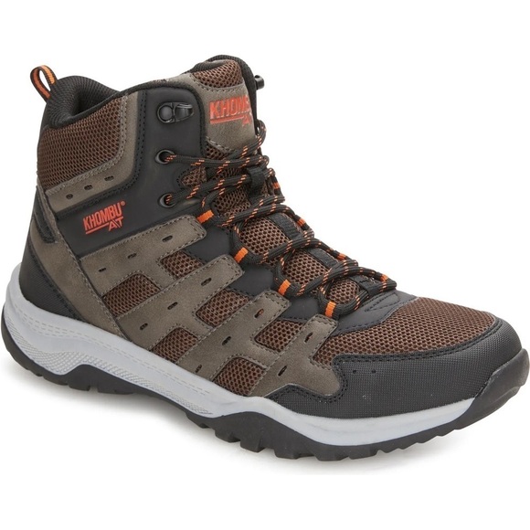 - Khombu Atwood Brown lace up hiking boots Size 9m - Picture 1 of 11